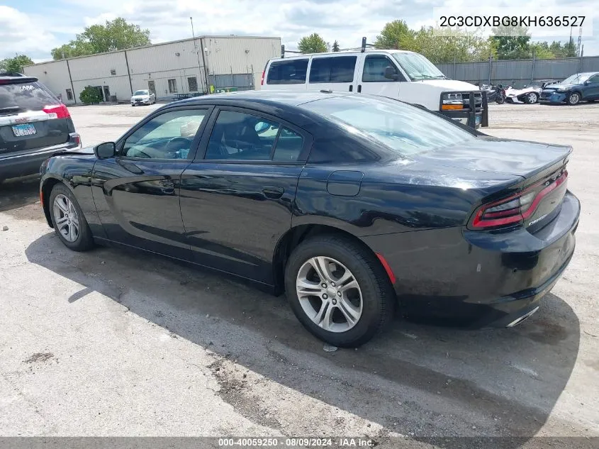 2C3CDXBG8KH636527 2019 Dodge Charger Sxt Rwd