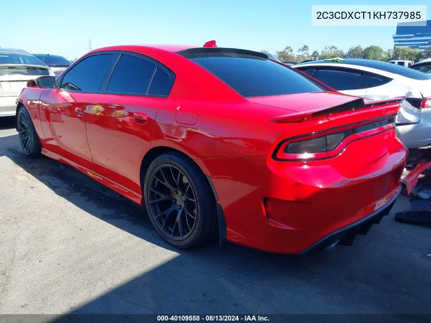 2C3CDXCT1KH737985 2019 Dodge Charger R/T Rwd