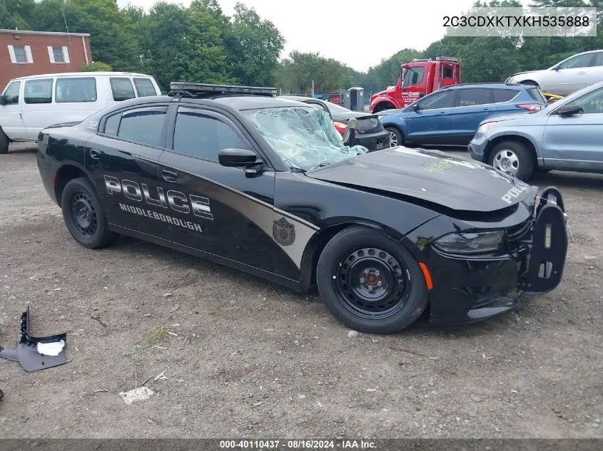 2019 Dodge Charger Police Awd VIN: 2C3CDXKTXKH535888 Lot: 40110437