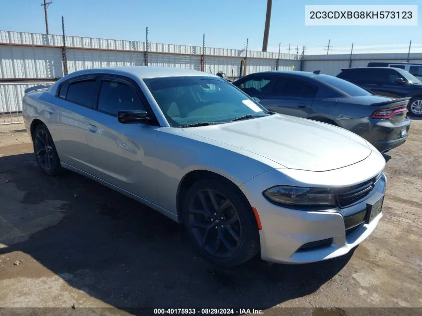 2019 Dodge Charger Sxt Rwd VIN: 2C3CDXBG8KH573123 Lot: 40175933