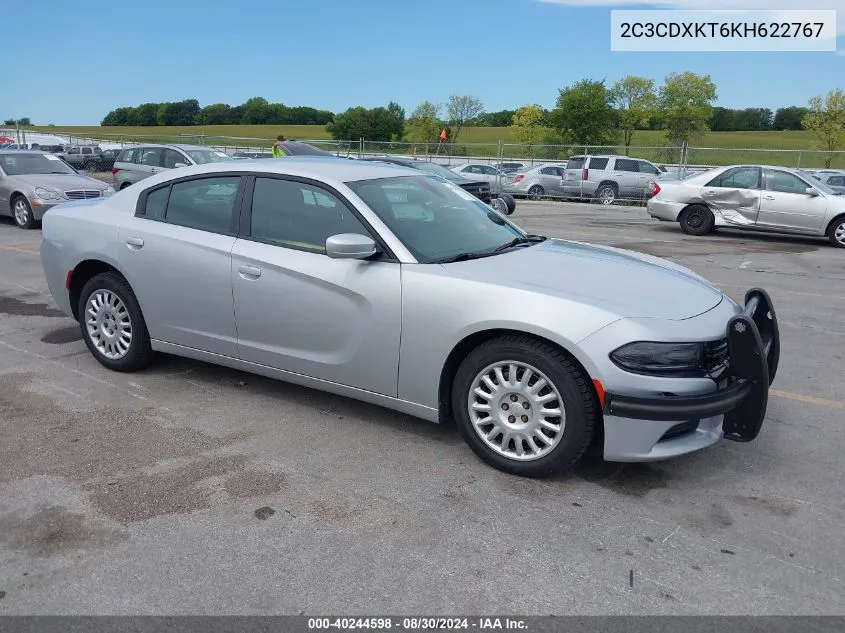 2019 Dodge Charger Police Awd VIN: 2C3CDXKT6KH622767 Lot: 40244598