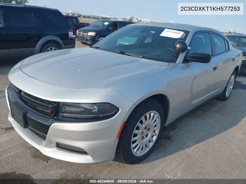 2019 Dodge Charger Police Awd VIN: 2C3CDXKT1KH577253 Lot: 40244800