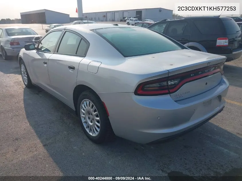 2019 Dodge Charger Police Awd VIN: 2C3CDXKT1KH577253 Lot: 40244800