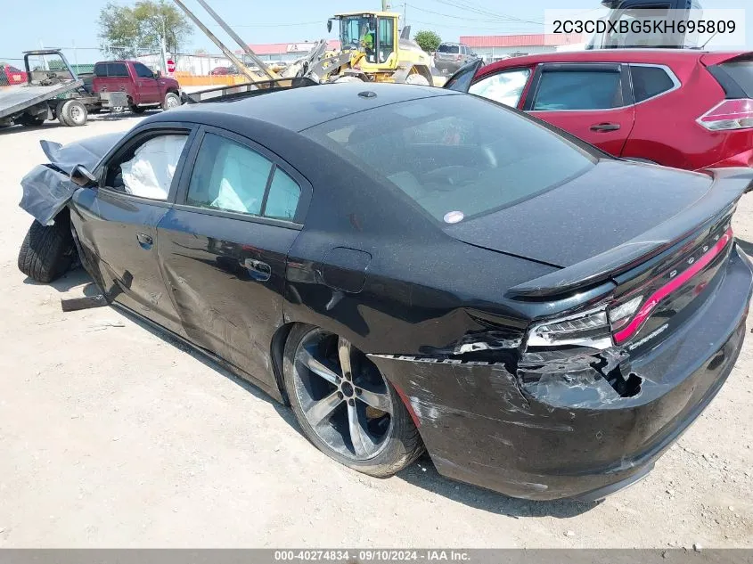 2019 Dodge Charger Sxt VIN: 2C3CDXBG5KH695809 Lot: 40274834