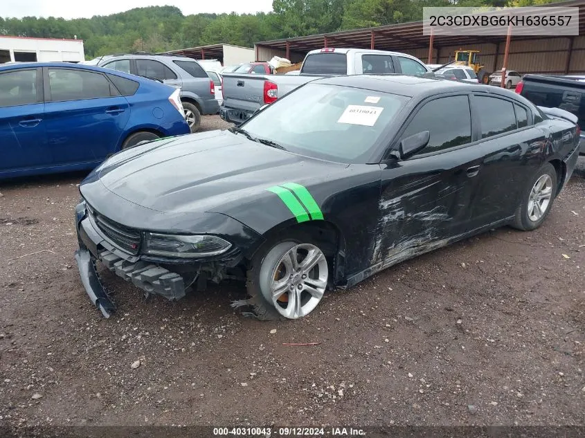 2019 Dodge Charger Sxt Rwd VIN: 2C3CDXBG6KH636557 Lot: 40310043