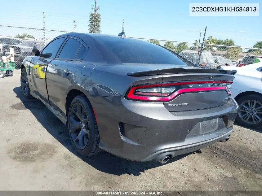 2C3CDXHG1KH584813 2019 Dodge Charger Gt Rwd