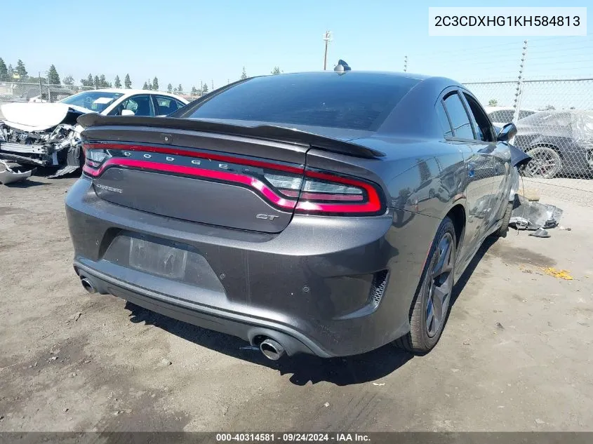 2C3CDXHG1KH584813 2019 Dodge Charger Gt Rwd