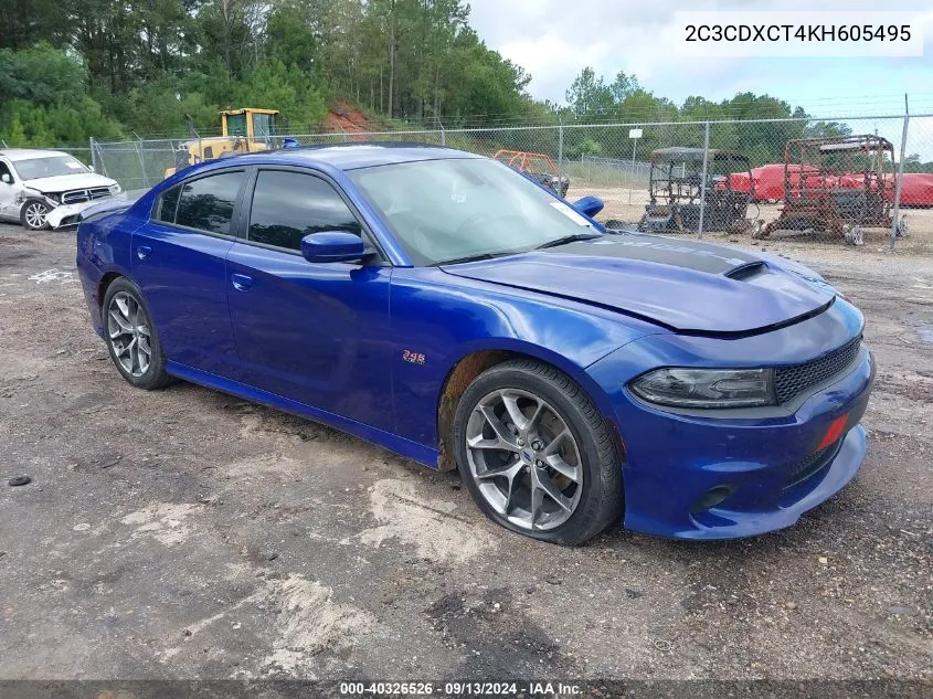 2C3CDXCT4KH605495 2019 Dodge Charger R/T Rwd