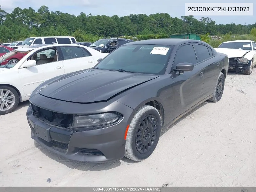 2019 Dodge Charger Police Awd VIN: 2C3CDXKT2KH733073 Lot: 40331715