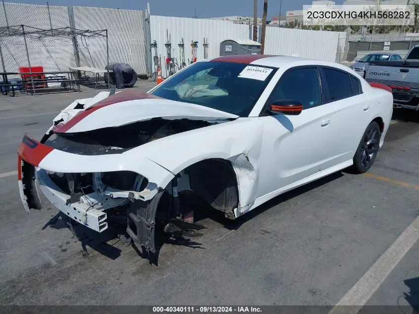 2C3CDXHG4KH568282 2019 Dodge Charger Gt