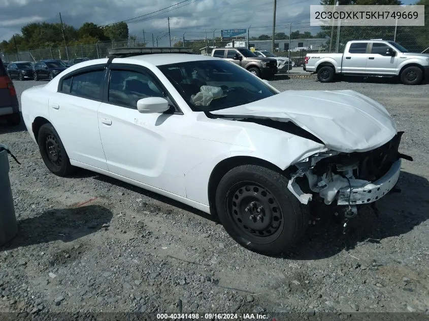 2019 Dodge Charger Police Awd VIN: 2C3CDXKT5KH749669 Lot: 40341498