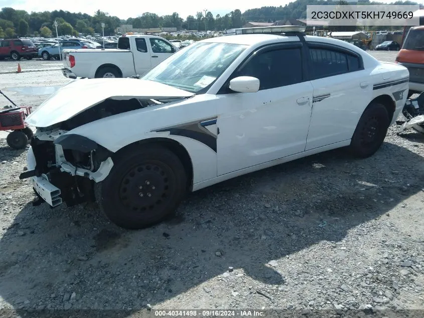 2019 Dodge Charger Police Awd VIN: 2C3CDXKT5KH749669 Lot: 40341498