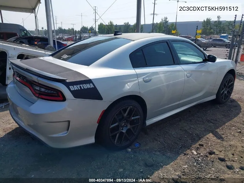 2019 Dodge Charger R/T VIN: 2C3CDXCT5KH591512 Lot: 40347894