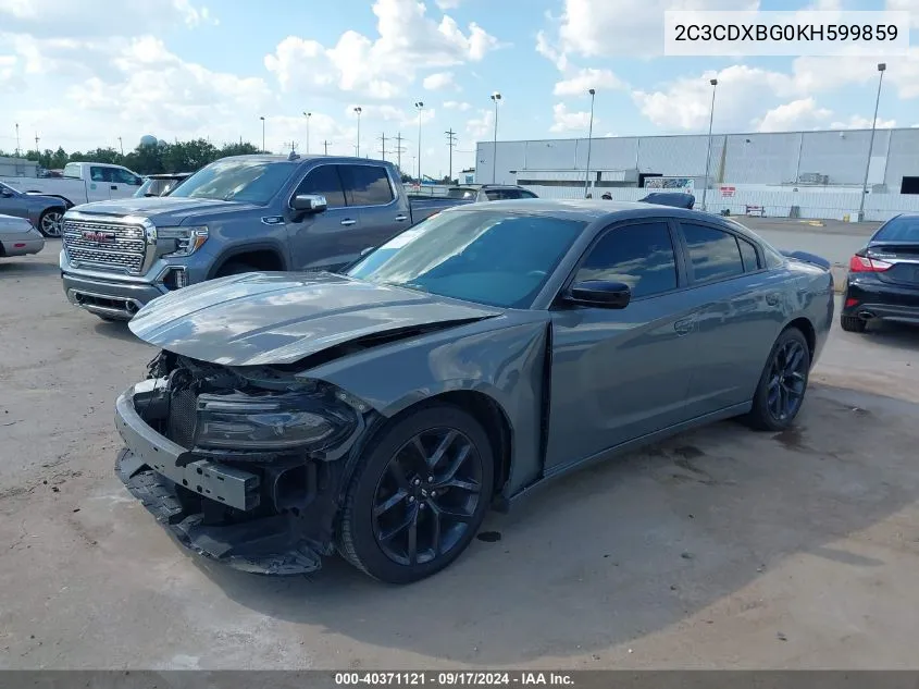 2C3CDXBG0KH599859 2019 Dodge Charger Sxt Rwd