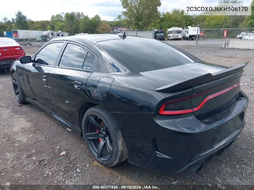 2019 Dodge Charger Scat Pack Rwd VIN: 2C3CDXGJ6KH506170 Lot: 40377835