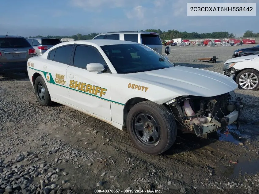 2C3CDXAT6KH558442 2019 Dodge Charger Police Rwd