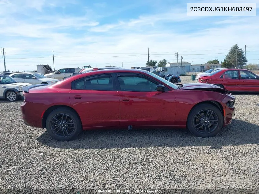 2019 Dodge Charger Sxt Awd VIN: 2C3CDXJG1KH603497 Lot: 40385100