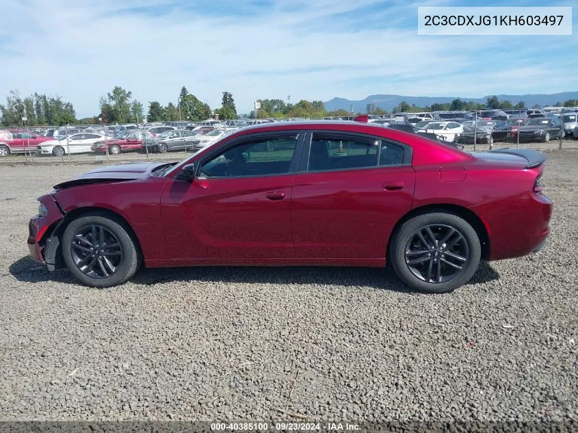 2019 Dodge Charger Sxt Awd VIN: 2C3CDXJG1KH603497 Lot: 40385100