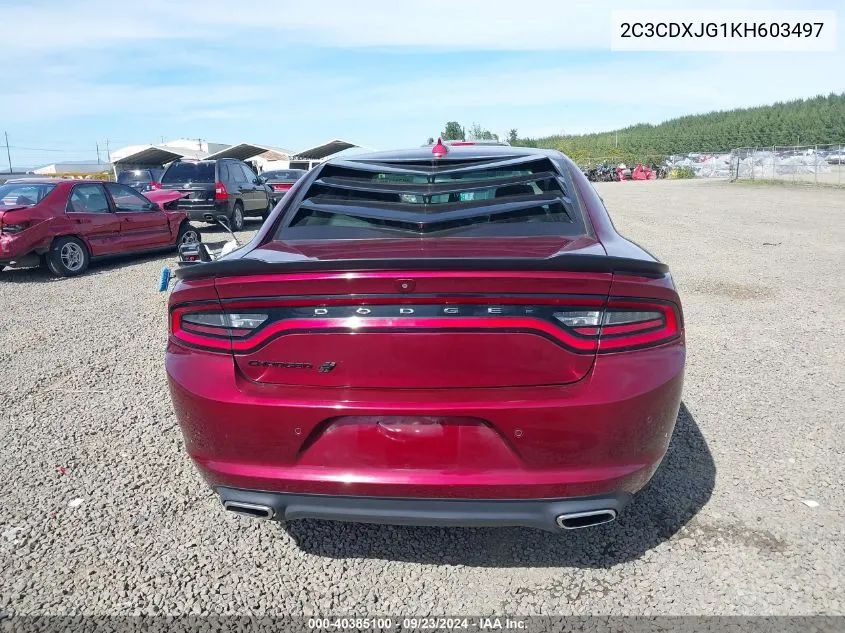 2019 Dodge Charger Sxt Awd VIN: 2C3CDXJG1KH603497 Lot: 40385100