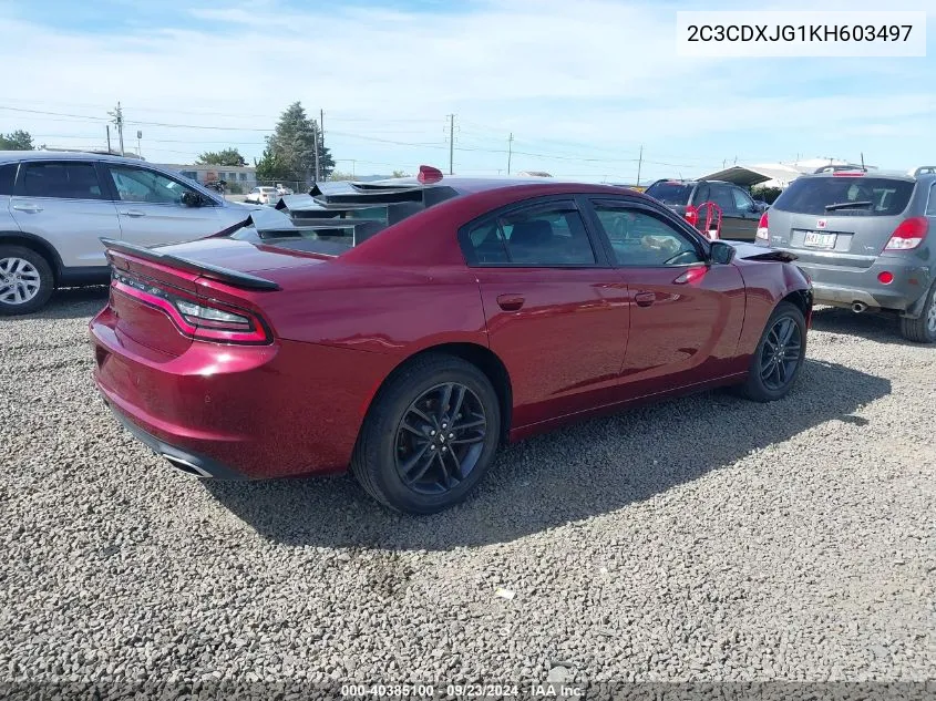 2019 Dodge Charger Sxt Awd VIN: 2C3CDXJG1KH603497 Lot: 40385100