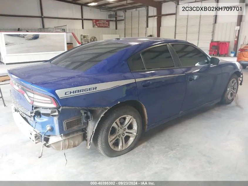 2C3CDXBG2KH709701 2019 Dodge Charger Sxt Rwd