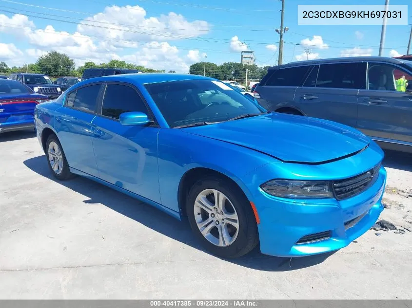 2019 Dodge Charger Sxt Rwd VIN: 2C3CDXBG9KH697031 Lot: 40417385