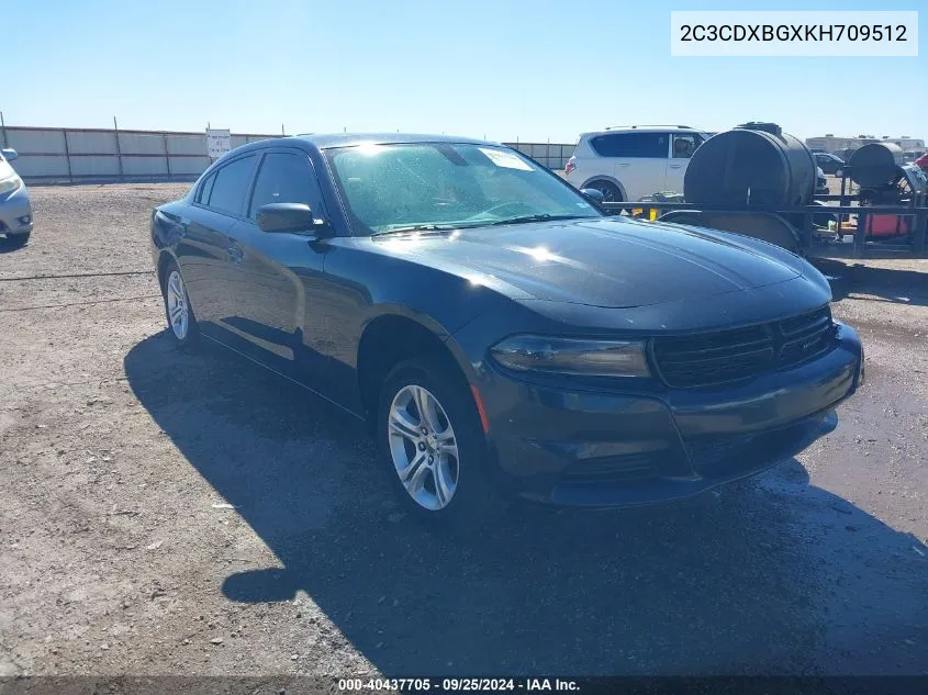 2C3CDXBGXKH709512 2019 Dodge Charger Sxt Rwd