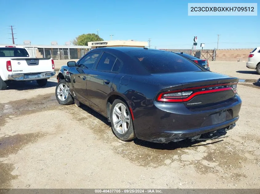 2C3CDXBGXKH709512 2019 Dodge Charger Sxt Rwd