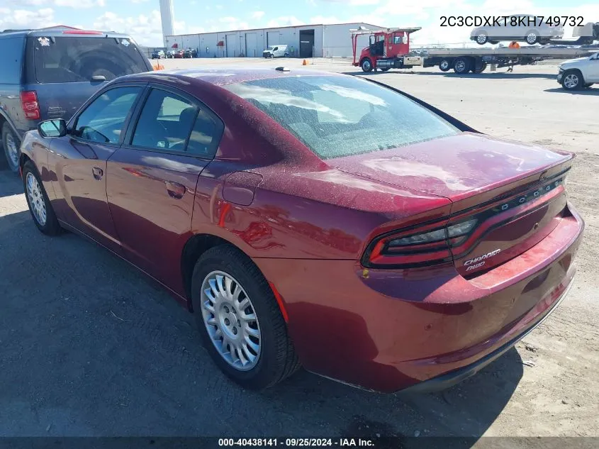 2C3CDXKT8KH749732 2019 Dodge Charger Police Awd