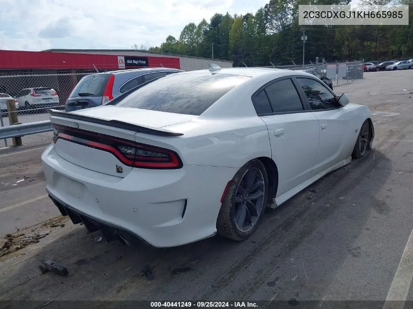 2019 Dodge Charger Scat Pack Rwd VIN: 2C3CDXGJ1KH665985 Lot: 40441249