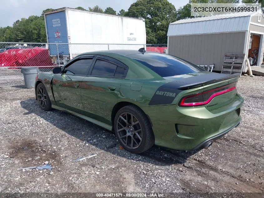 2C3CDXCT6KH599831 2019 Dodge Charger R/T Rwd