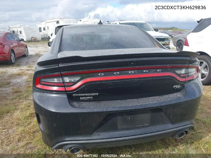 2019 Dodge Charger R/T VIN: 2C3CDXCT3KH629836 Lot: 40477162