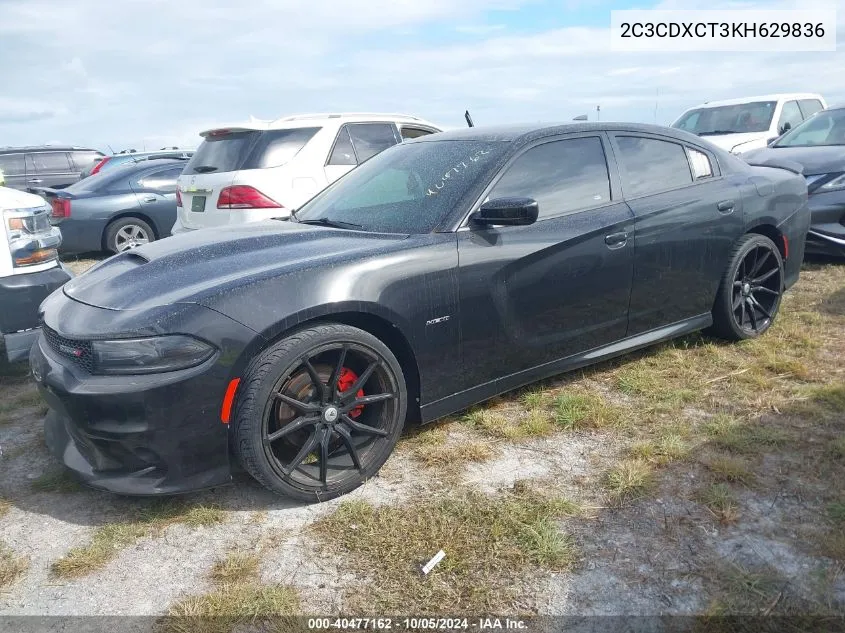 2019 Dodge Charger R/T VIN: 2C3CDXCT3KH629836 Lot: 40477162