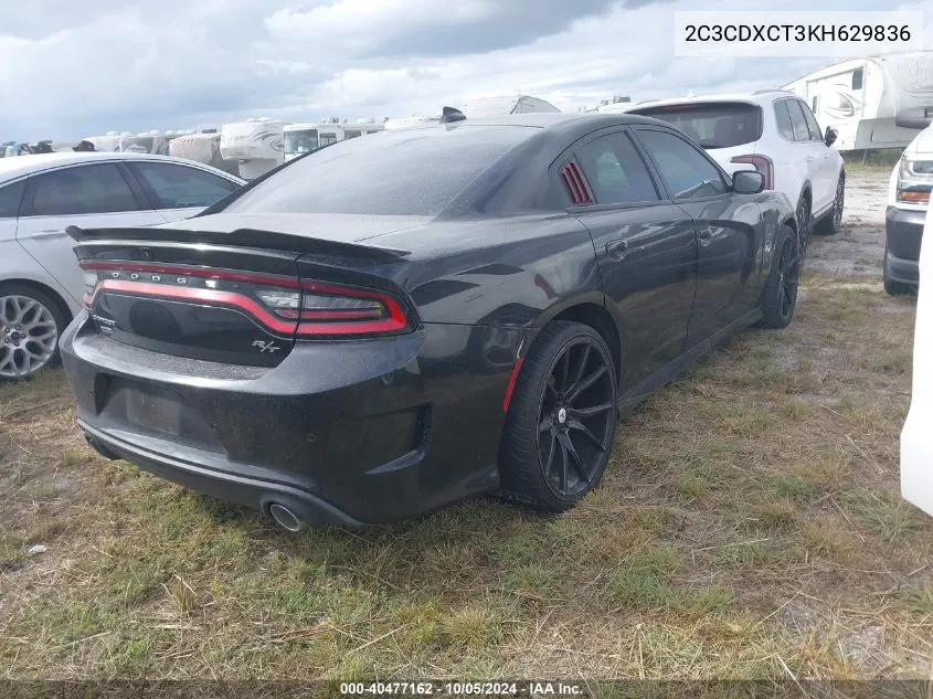 2019 Dodge Charger R/T VIN: 2C3CDXCT3KH629836 Lot: 40477162