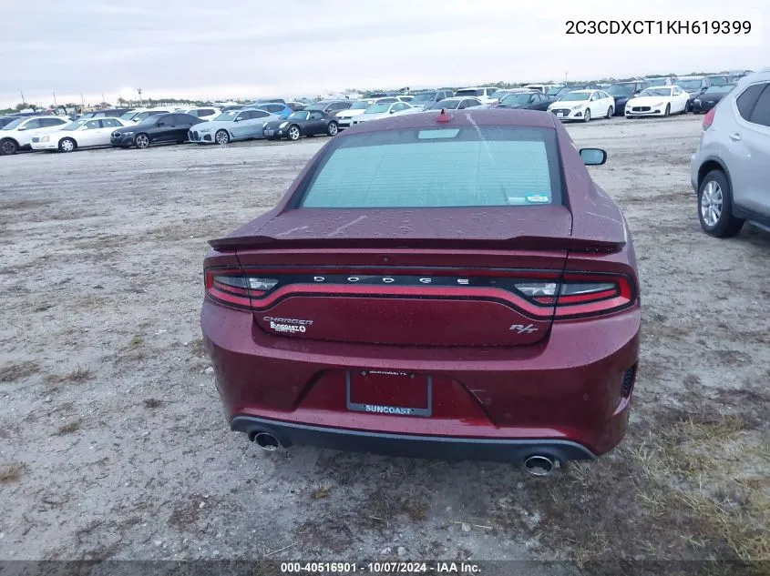 2C3CDXCT1KH619399 2019 Dodge Charger R/T