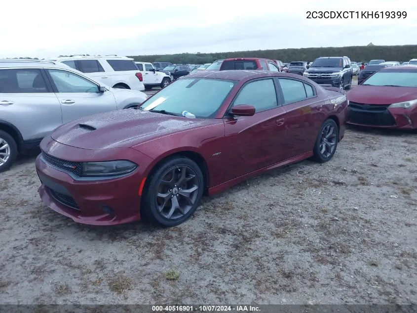 2C3CDXCT1KH619399 2019 Dodge Charger R/T