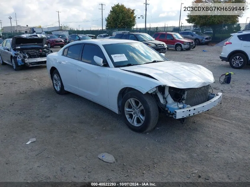 2019 Dodge Charger Sxt VIN: 2C3CDXBG7KH659944 Lot: 40522293