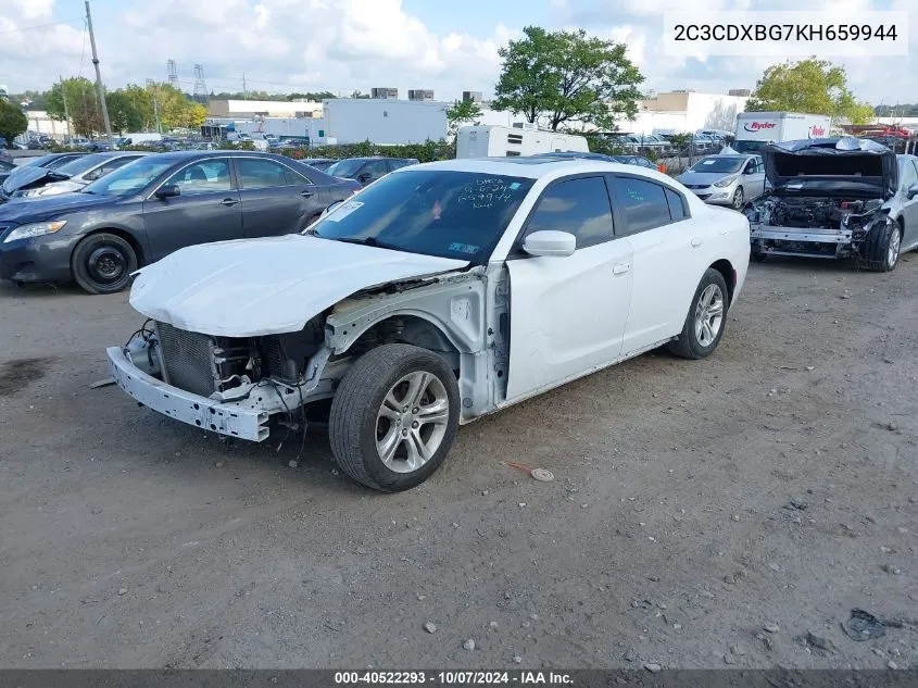 2019 Dodge Charger Sxt VIN: 2C3CDXBG7KH659944 Lot: 40522293