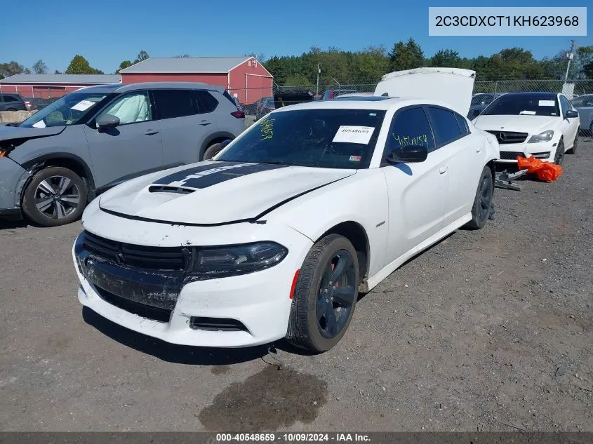 2019 Dodge Charger R/T Rwd VIN: 2C3CDXCT1KH623968 Lot: 40548659