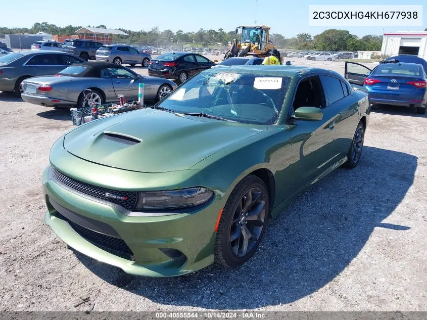 2019 Dodge Charger Gt Rwd VIN: 2C3CDXHG4KH677938 Lot: 40555544