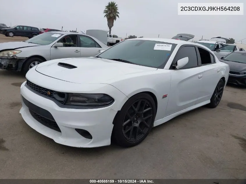 2C3CDXGJ9KH564208 2019 Dodge Charger Scat Pack Rwd