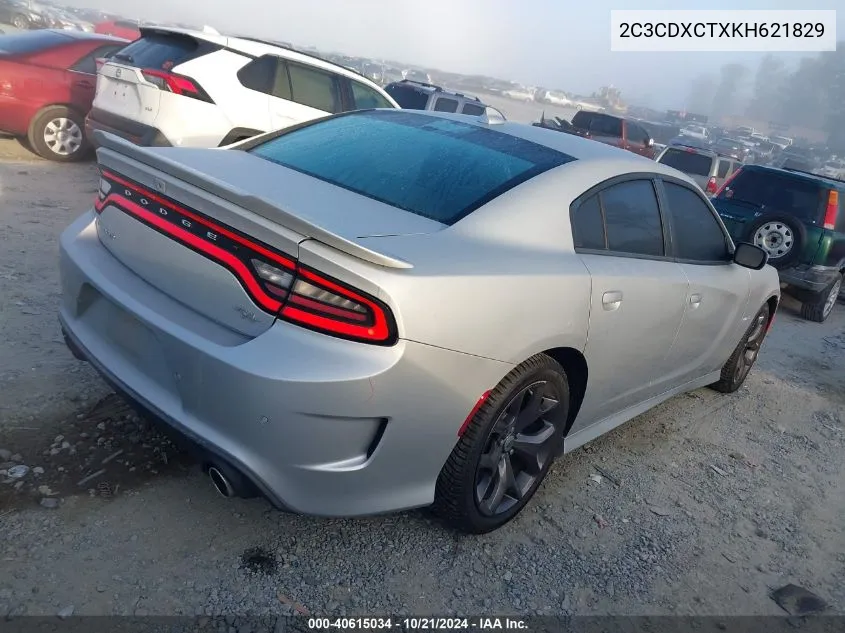 2019 Dodge Charger R/T VIN: 2C3CDXCTXKH621829 Lot: 40615034