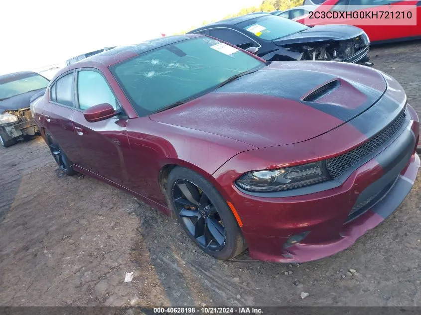 2C3CDXHG0KH721210 2019 Dodge Charger Gt Rwd