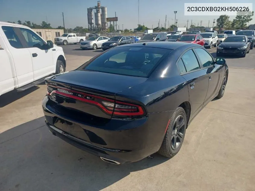 2019 Dodge Charger Sxt VIN: 2C3CDXBG2KH506226 Lot: 40639700