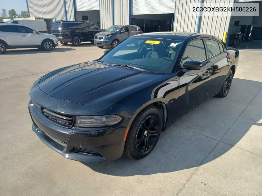 2019 Dodge Charger Sxt VIN: 2C3CDXBG2KH506226 Lot: 40639700