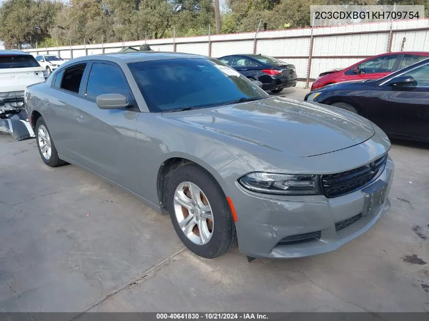 2019 Dodge Charger Sxt Rwd VIN: 2C3CDXBG1KH709754 Lot: 40641830