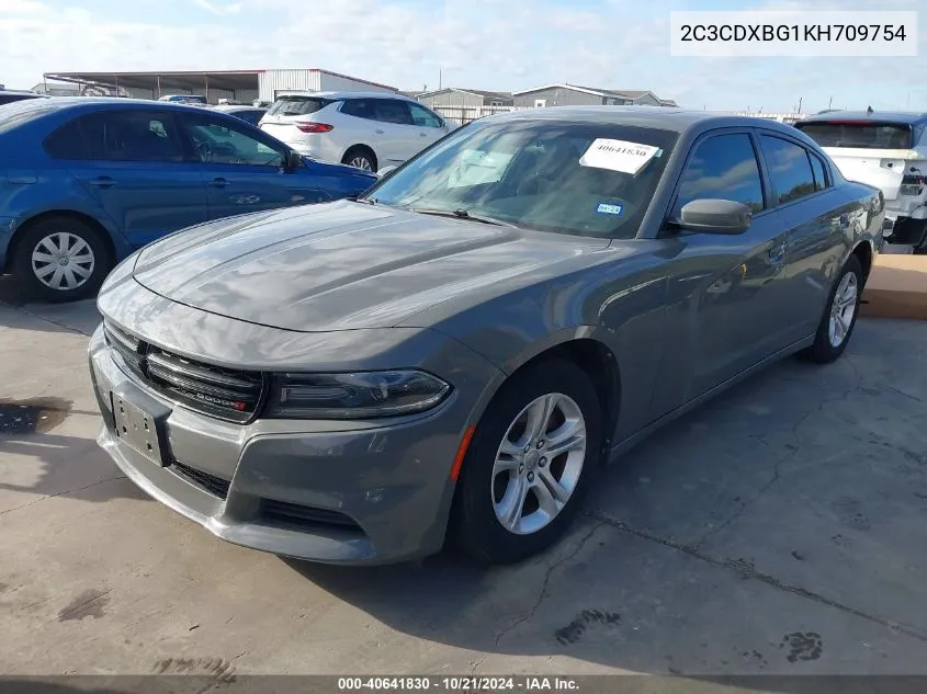 2019 Dodge Charger Sxt Rwd VIN: 2C3CDXBG1KH709754 Lot: 40641830