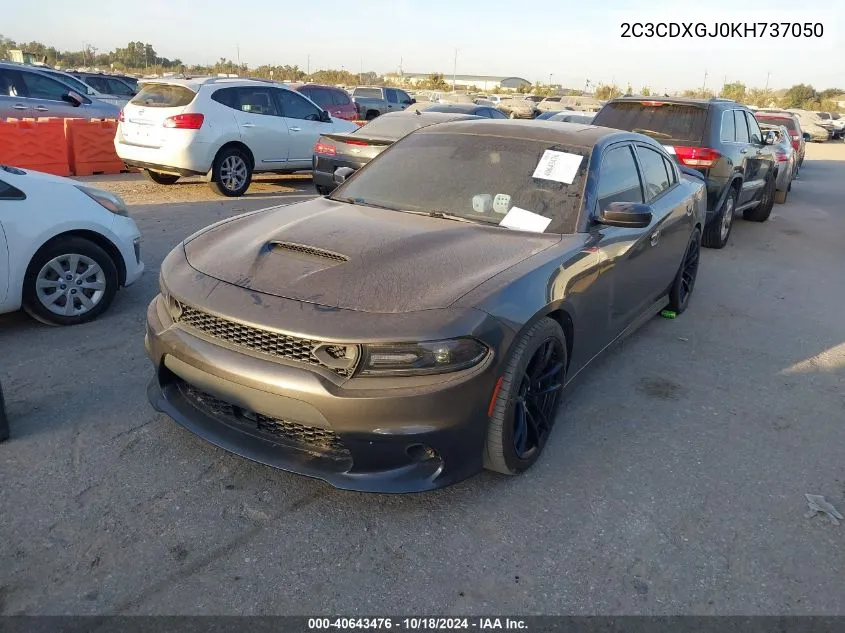 2019 Dodge Charger Scat Pack Rwd VIN: 2C3CDXGJ0KH737050 Lot: 40643476