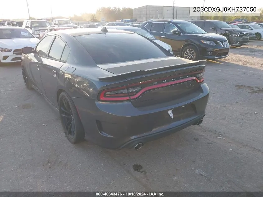 2019 Dodge Charger Scat Pack Rwd VIN: 2C3CDXGJ0KH737050 Lot: 40643476