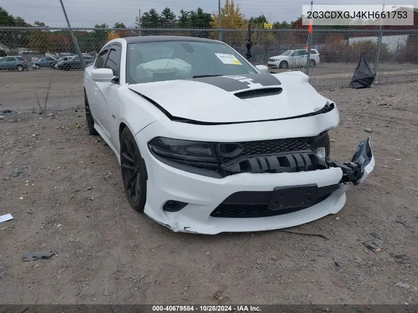 2019 Dodge Charger Scat Pack Rwd VIN: 2C3CDXGJ4KH661753 Lot: 40679584